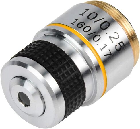 Pilipane 10X 185 Biological Microscope Achromatic Objectives Lens 160/0 17, Biological Microscope Lens, for Use on Microscopes Replacement in Saudi Arabia