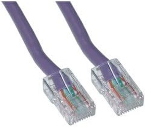 كابل تصحيح إيثرنت أرجواني Cat5e، بدون حذاء، 5 أقدام in Kuwait