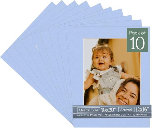 CountryArtHouse Maroon Acid Free 16x20 Picture Frame Mats with White Core Bevel Cut for 12x16 Pictures - Fits 16x20 Frame - One Mat in Saudi Arabia