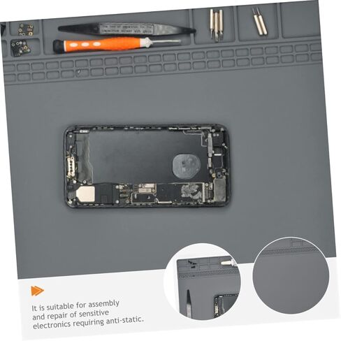 Static Silicone Repair Mat for Electronics with Heat Resistant Screw Slots Flexible Workstation Pad for Computer and Phone Maintenance in Saudi Arabia