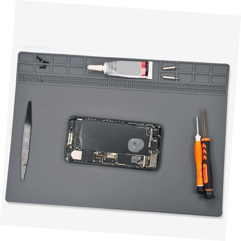 Static Silicone Repair Mat for Electronics with Heat Resistant Screw Slots Flexible Workstation Pad for Computer and Phone Maintenance in Saudi Arabia