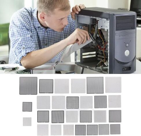 Oumefar 27PCS BGA Reballing Stencils Kit, 304 Stainless Steel Welding Rework Template Mesh Set for Laptop Motherboard Repair in Saudi Arabia