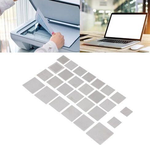 Oumefar 27PCS BGA Reballing Stencils Kit, 304 Stainless Steel Welding Rework Template Mesh Set for Laptop Motherboard Repair in Saudi Arabia