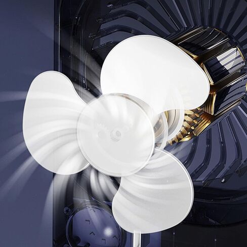 مروحة تبريد هواء صغيرة محمولة USB لشحن سطح المكتب مع 3 سرعات قابلة للتعديل وإضاءة LED لغرفة النوم أو المكتب لاستخدام آلة تبريد الهواء المكتبي in Saudi Arabia