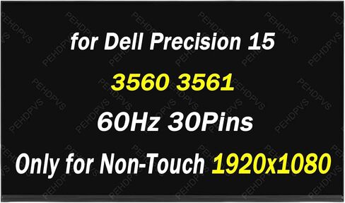 B156HAN02.5 بديل لشاشة Dell Precision 15 3560 3561 شاشة 3540 3541 شاشة 3550 3551 محول رقمي 3570 3580 3581 5530 P127F P80F 60 هرتز 30 دبابيس FHD 1920x1080 15.6 بوصة لوحة كمبيوتر محمول LCD غير تعمل باللمس in Kuwait