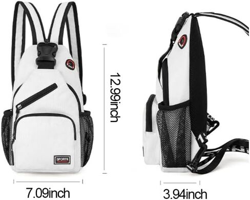 Crossbody Bags for Women, Lightweight Multi-Way Sling Backpack with Headphone Jack, for Daily Travel, Hiking & Gym, Black in Saudi Arabia