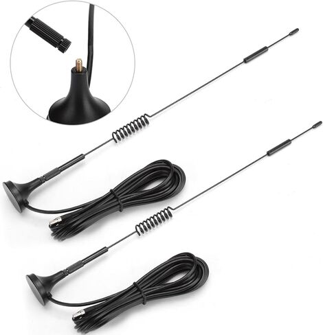 SUNGOOYUE 12DBi High Gain Antenna, Omnidirectional Mobile Signal with Magnetic Base, RG174 Cable, TS9 Connector for Portable WiFi Routers, 698-2700MHz in Saudi Arabia