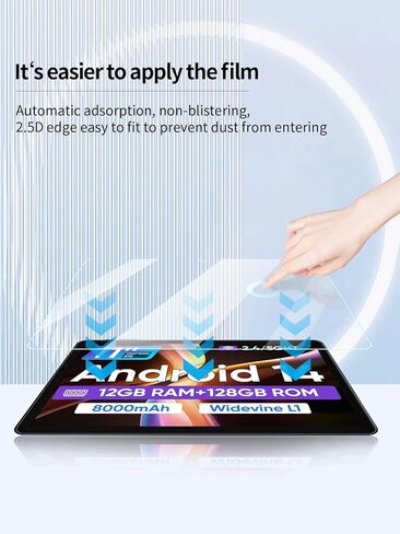 واقي شاشة لأجهزة ECOPAD E20 /FEONAL 2025 اللوحية مقاس 11 بوصة بنظام Android مضاد للخدش وصلابة 9H وحساسة اللمس وحواف مستديرة 2.5D خالية من الفقاعات وسهلة التركيب، عبوة من قطعتين. in Kuwait