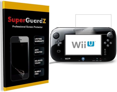 [عبوة من 3 قطع] لجهاز Nintendo Wii U - واقي شاشة SuperGuardZ [استبدال مدى الحياة]، فائق الوضوح، مضاد للخدش، مضاد للفقاعات in Kuwait