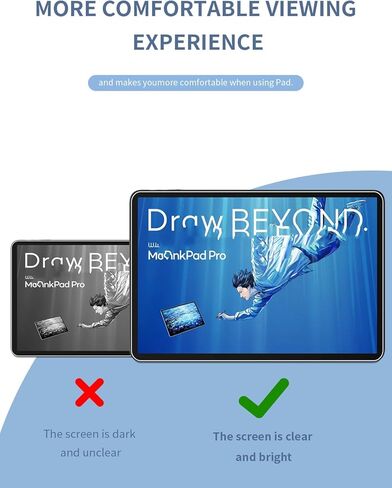 [عبوة من قطعتين] واقي شاشة لجهاز Wacom MovinkPad Pro 14 Tablet من الزجاج المقوى، واقي شاشة لجهاز MovinkPad Pro14 14 بوصة مضاد للخدش وحساس وصلابة 9H in Kuwait