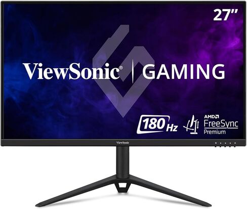 شاشة الألعاب ViewSonic VX2728J مقاس 27 بوصة بدقة 1080 بكسل IPS مع 180 هرتز، و0.5 مللي ثانية، وFreeSync Premium، ومتوافقة مع NVIDIA G-Sync، وبيئة عمل متقدمة، ومدخلات HDMI وDisplayPort (متجددة) in Kuwait