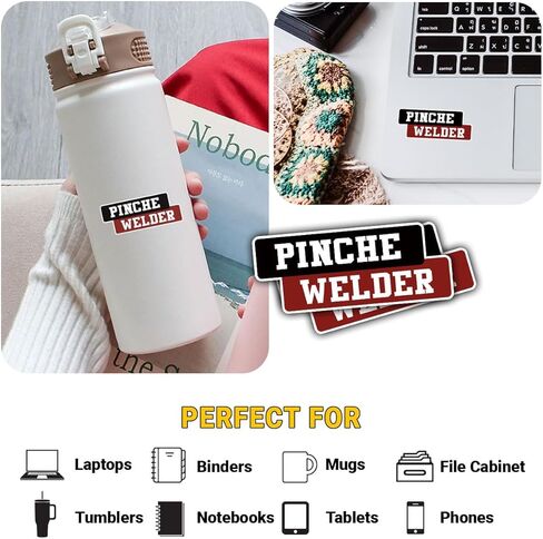 3Pcs Pinche Welder Sticker Funny Welding Gift for Welders Enthusiasts Pinche Welder Stickers Welding Lovers Fabrication Workers Metalworkers Weld Decal for Laptop Bottle Notebook Toolbox Hard Hat 3" in Saudi Arabia