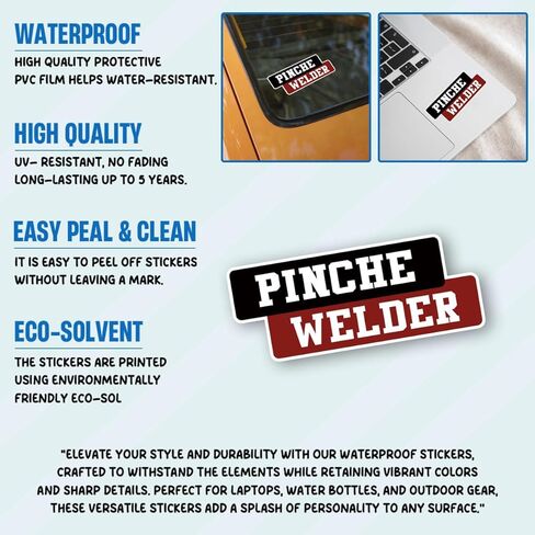 3Pcs Pinche Welder Sticker Funny Welding Gift for Welders Enthusiasts Pinche Welder Stickers Welding Lovers Fabrication Workers Metalworkers Weld Decal for Laptop Bottle Notebook Toolbox Hard Hat 3" in Saudi Arabia