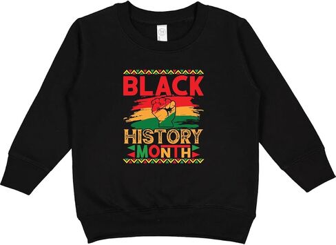 inktastic Black History Is American History Month Melanin Toddler Sweatshirt in Kuwait