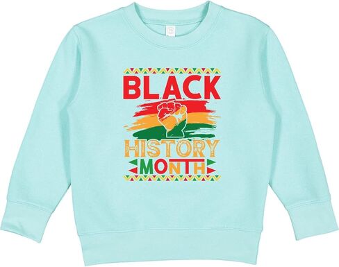 inktastic Black History Is American History Month Melanin Toddler Sweatshirt in Kuwait