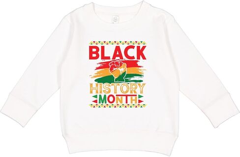 inktastic Black History Is American History Month Melanin Toddler Sweatshirt in Kuwait