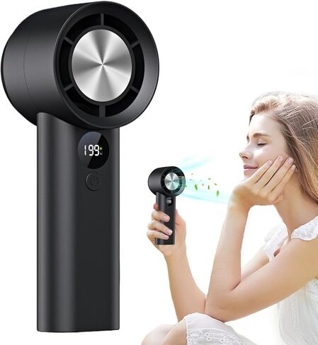 Portable Manual Fan | Compact Rechargeable Cooling Fan | Essential for Hot Travel Picnic Camping Work Portable Fan in Saudi Arabia