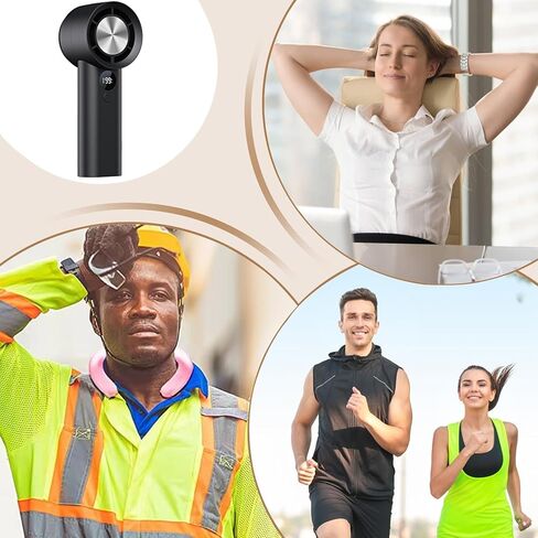 Portable Manual Fan | Compact Rechargeable Cooling Fan | Essential for Hot Travel Picnic Camping Work Portable Fan in Saudi Arabia