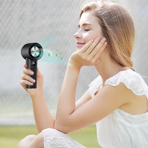 Portable Manual Fan | Compact Rechargeable Cooling Fan | Essential for Hot Travel Picnic Camping Work Portable Fan in Saudi Arabia