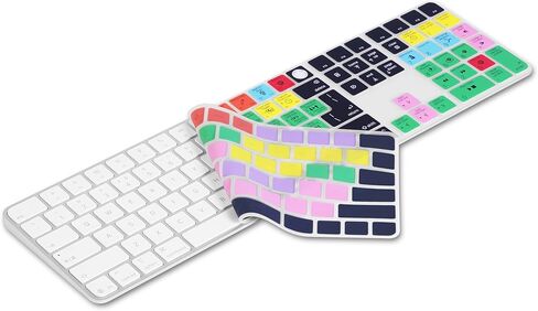 غطاء لوحة المفاتيح XSKN Avid Pro Tools Shortcuts يناسب لوحة المفاتيح السحرية Apple 2024 iMac M4 Chip مع معرف اللمس ولوحة المفاتيح الرقمية A3119 in Saudi Arabia