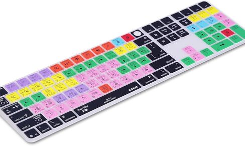 غطاء لوحة المفاتيح XSKN Avid Pro Tools Shortcuts يناسب لوحة المفاتيح السحرية Apple 2024 iMac M4 Chip مع معرف اللمس ولوحة المفاتيح الرقمية A3119 in Saudi Arabia