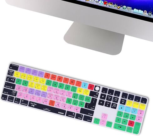غطاء لوحة المفاتيح XSKN Avid Pro Tools Shortcuts يناسب لوحة المفاتيح السحرية Apple 2024 iMac M4 Chip مع معرف اللمس ولوحة المفاتيح الرقمية A3119 in Saudi Arabia