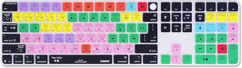 غطاء لوحة المفاتيح XSKN Avid Pro Tools Shortcuts يناسب لوحة المفاتيح السحرية Apple 2024 iMac M4 Chip مع معرف اللمس ولوحة المفاتيح الرقمية A3119 in Saudi Arabia