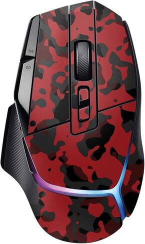 غلاف MightySkins متوافق مع Logitech G502 X Plus - أحمر حديث مموه | غطاء ملتف واقٍ ومتين وفريد ​​من نوعه من الفينيل | سهل التطبيق والإزالة وتغيير الأنماط | صنع في الولايات المتحدة الأمريكية in Kuwait