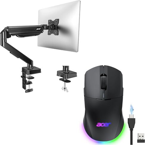 acer Single Monitor Mount Dual Bundle with Mode Gaming Mouse in Saudi Arabia