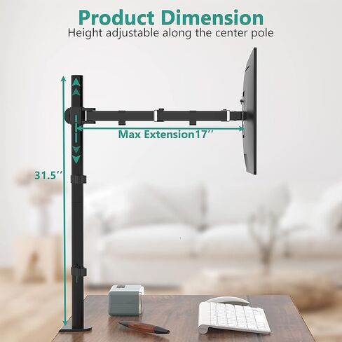 WALI Bundle – 2 Items: Monitor Arm Mount for Desk and C-Clamp Base (M001XL+ C-CLAMP) in Kuwait