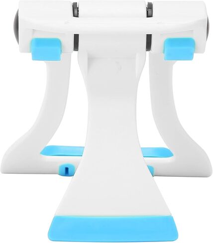 Cyrank Cell Phone Stand, Foldable Tablet Stand 150 Degree Adjustable Angle Desktop Stand Holder Phone Holder for Desk Handsfree Desktop Bracket Phone Stand for Recording Office Desk Accessories(Blue) in Saudi Arabia