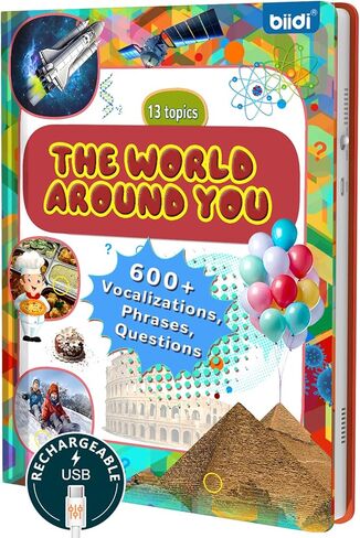 كتاب صوتي تفاعلي باللغة الإنجليزية للأطفال، كتاب ناطق للأبجدية والأرقام للأطفال الصغار من سن 3 إلى 5 سنوات، لعبة سفر تعليمية ABC لمرحلة ما قبل المدرسة للأولاد والبنات هدية عيد ميلاد بعمر 3 4 5 6 سنوات، لعبة التوحد الحسية، 600+ صوت in Kuwait