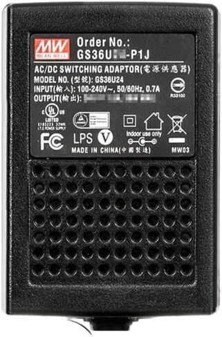 Mean Well GS Series 36W 24V 1.5A Power Supply Adapter, GS36U24-P1J US Gauge Industrial Switching Power Supply Driver Converter Transformer in Saudi Arabia