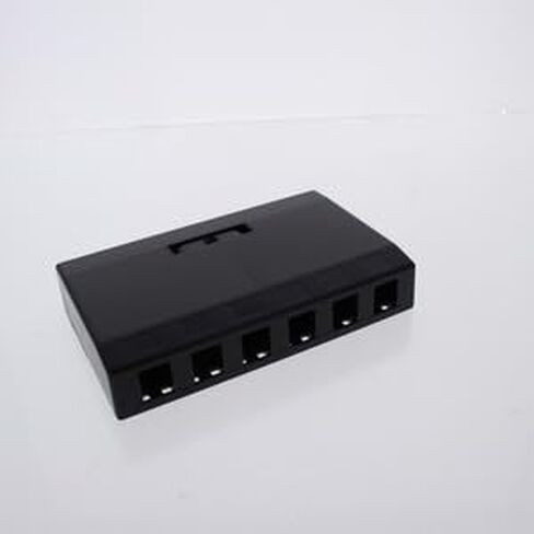 #US Black 6-Port Data Voice Media Keystone Housing Suace Mount Box ISB6BK in Saudi Arabia