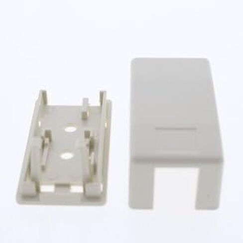 #US Office White 1-Port Data Keystone Housing Suace Mount Box ISB1OWP in Saudi Arabia
