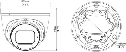 Geovision GV-EBD8813 8mp 4.3 Zoom Super Low Lux Perp Ir مقلة العين in Kuwait