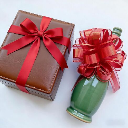 12 قطعة من أقواس الشريط متعددة الألوان مقاس 15.24 سم من GYDbow - أقواس تغليف هدايا كبيرة للهدايا وديكورات عيد الميلاد وسلال الهدايا وتغليف العطلات in Kuwait