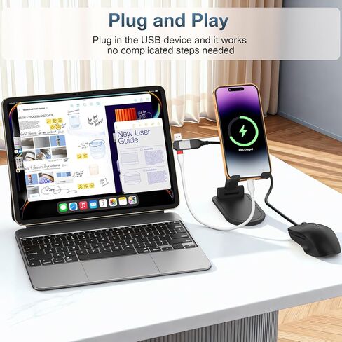 محول USB إلى USB C، محول USB C إلى A، محولات USB a إلى c لأجهزة iPhone 17 16 15، MacBook Pro، Mac، iPad Air، محول Thunderbolt 4 3، محول USB OTG 2 في 1 (6 عبوات) in Kuwait