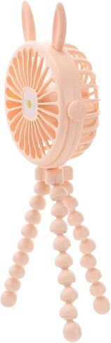 Octopus USB Fan Small Mini Creative Portable Desk Fan for Home Office School Use Yellow round USB Charging in Saudi Arabia