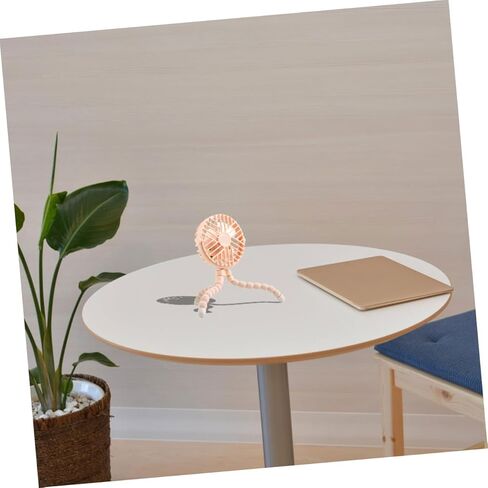 Octopus USB Fan Small Mini Creative Portable Desk Fan for Home Office School Use Yellow round USB Charging in Saudi Arabia