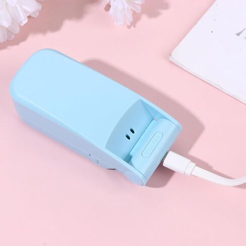 Sewroro المحمولة البسيطة USB قابلة للطي مروحة برأسين خفيفة الوزن قابلة للشحن جهاز تبريد شخصي للسفر الصيف استخدام في الهواء الطلق in Kuwait
