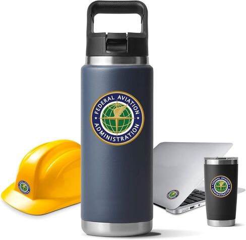 Federal Aviation Administration FAA Sticker for Water Bottle Phone Tumbler Hard hat - One in Saudi Arabia