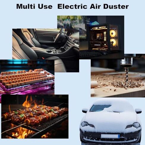 Electric Air Duster, 140000RPM Compressed Car Dryer Air Blower, Rechargeable Cordless Air Blower, Cordless Dry Blower for Car, Computer, Home, Outdoors in Saudi Arabia