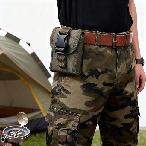 1Pc Multi Purpose Bag, Small Tool, Waist Belt, Waist Bag, With Phone Case, Suitable For Outdoor Sports, Hiking, Camping in Saudi Arabia