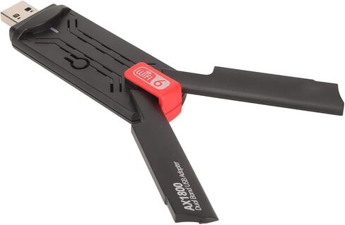 محول واي فاي ثنائي النطاق بسرعة 1800 ميجا بت في الثانية من سيسيجلو، محول شبكة واي فاي USB3.0 لاسلكي مع هوائيات مزدوجة 3dbi لنظام التشغيل windows10 ونظام التشغيل windows11 in Kuwait