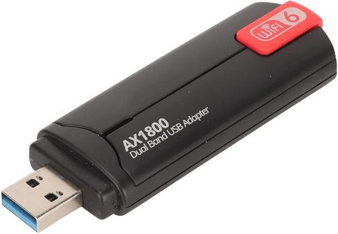 محول واي فاي ثنائي النطاق بسرعة 1800 ميجا بت في الثانية من سيسيجلو، محول شبكة واي فاي USB3.0 لاسلكي مع هوائيات مزدوجة 3dbi لنظام التشغيل windows10 ونظام التشغيل windows11 in Kuwait