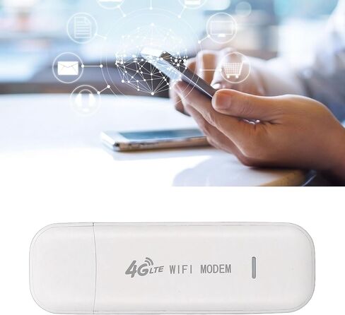 VBESTLIFE 4G LTE USB WiFi Dongle, Mobile Hotspot Router, 150Mbps Portable Modem Device with SIM Card Slot for Travel, for Europe Asia Africa in Saudi Arabia