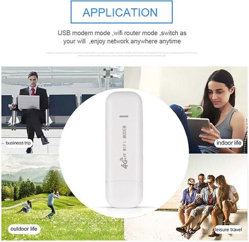 VBESTLIFE 4G LTE USB WiFi Dongle, Mobile Hotspot Router, 150Mbps Portable Modem Device with SIM Card Slot for Travel, for Europe Asia Africa in Saudi Arabia