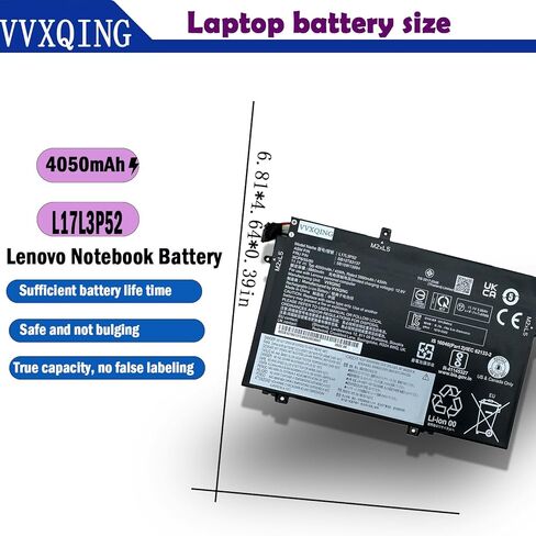 L17L3P52 01AV463 Battery for ThinkPad L480 L490 L580 L590 L14 L15 Series L17M3P53 SB10K97610 SB10K97611 01AV466 01AV464 L17M3P54 SB10K97612 01AV465 L17C3P52 RPJC3 0RPJC3 F62GO Vostro 13 5370 in Kuwait