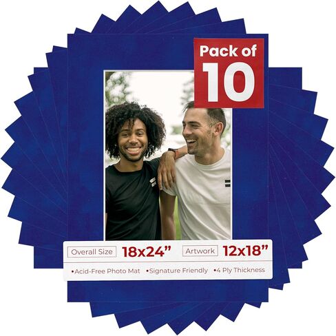 18x24 Mat for 12x18 Photo - Precut Dark Grey Suede Picture Matboard for Frames Measuring 18 x 24 Inches - Bevel Cut Matte to Display Art Measuring 12 x 18 Inches - Acid Free ONE MAT in Saudi Arabia